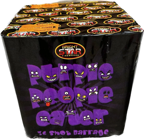 Purple People Eater 36-shot F3 cake firework by Bright Star