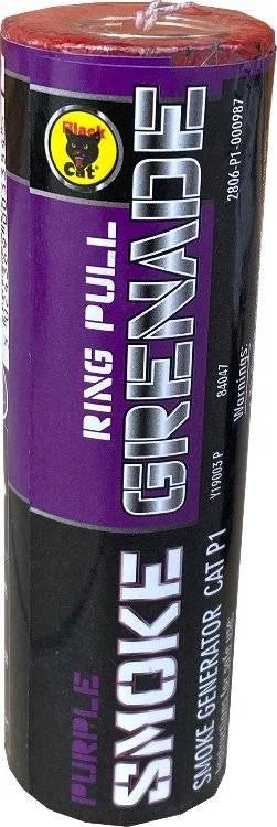 Purple smoke grenade by Black Cat, pack of five
