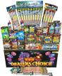 Pyro Party complete display pack with 49 fireworks including rockets and cakes.
