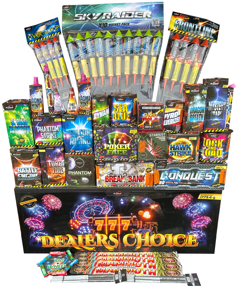 Pyro Party | 49 Item Complete Display Pack | Galactic Fireworks