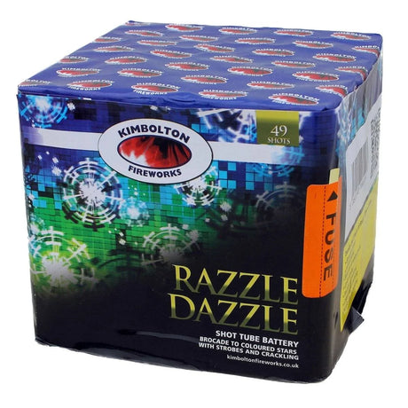 Razzle Dazzle 49-shot F2 cake firework by Kimbolton