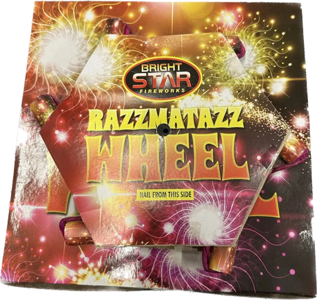 Razzmatazz low-noise Catherine wheel firework by Bright Star