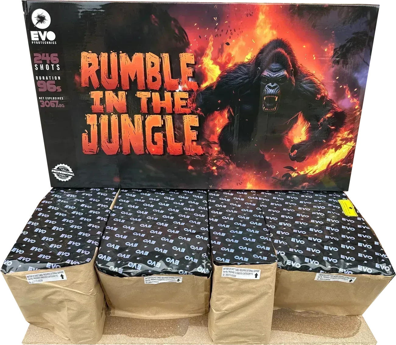 Rumble in the Jungle 246-Shot Compound – Galactic Fireworks