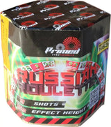 Russian Roulette 19 shot firework cake by Primed Pyrotechnics.