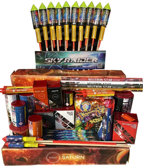 Saturn Bargain Bag 35 Item Fireworks Selection Pack