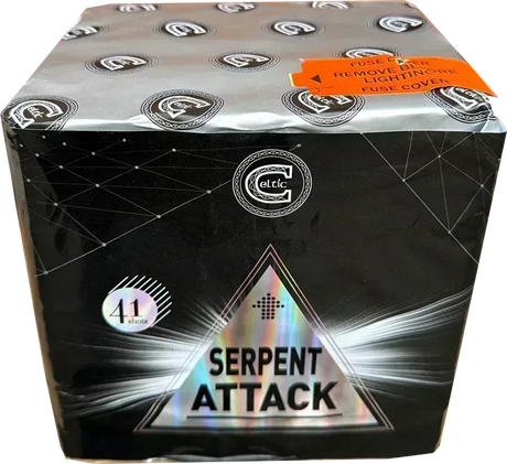 Serpent Attack firework cake by Galactic Fireworks