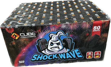Shockwave 80-shot F3 cake firework by Cube Fireworks