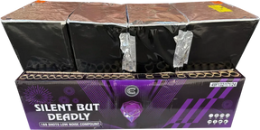 Silent But Deadly 169 shot low noise compound firework by Celtic Fireworks.