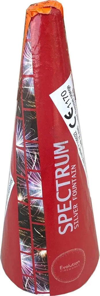 Silver Conic Spectrum by Evolution Fireworks