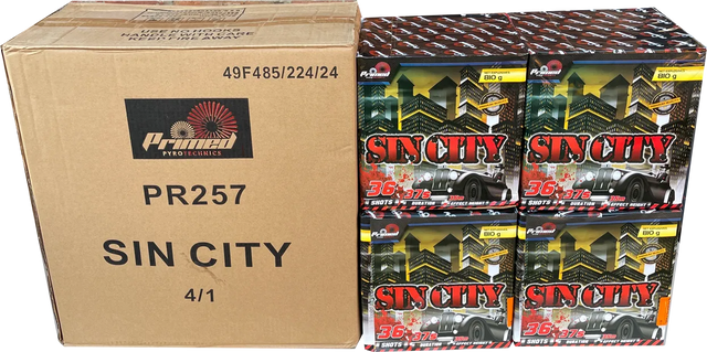 4x Sin City case deal by Primed Pyrotechnics