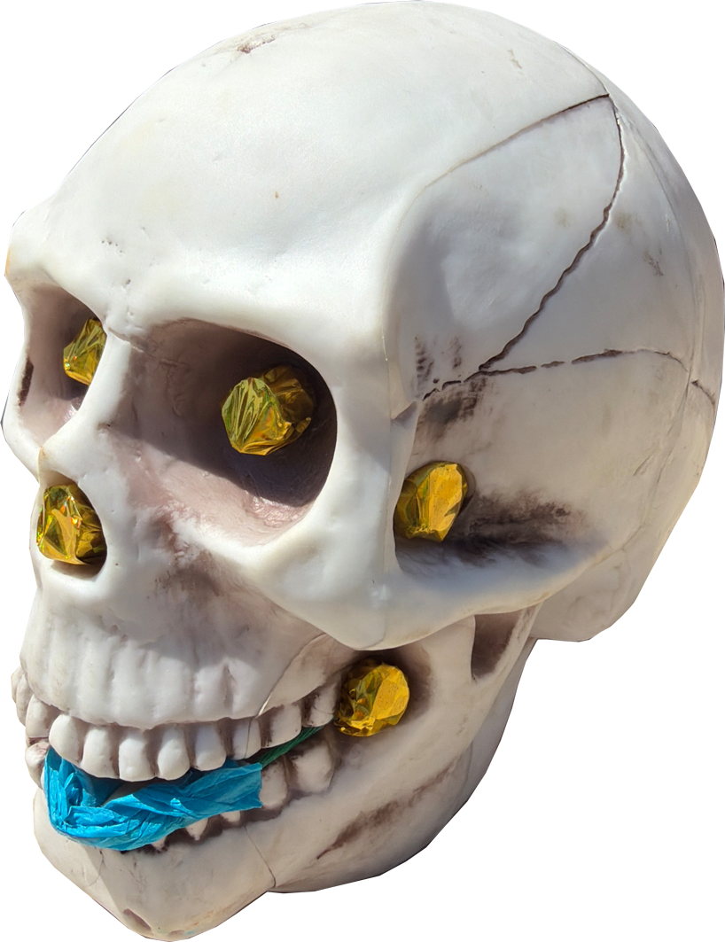 12x Skull fountain firework by Gemstone