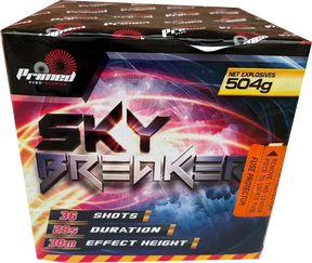 Sky Breaker firework cake by Galactic Fireworks