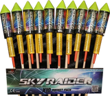 Sky Raider 10-pack F3 rockets by Primed Pyrotechnics