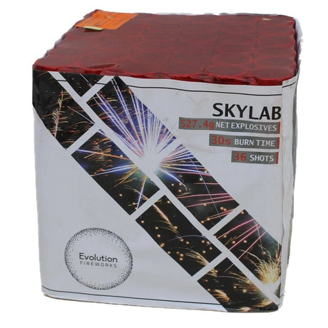 Skylab 36-shot low-noise F3 cake firework by Evo Fireworks
