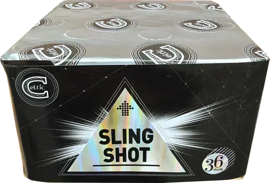 Sling Shot firework cake by Galactic Fireworks