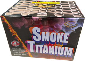 Smoke Titanium 30-shot daytime smoke firework by Gemstone