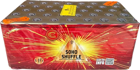 Soho Shuffle firework cake by Galactic Fireworks