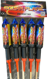 Solar Flare 5-pack F3 rockets by Primed Pyrotechnics