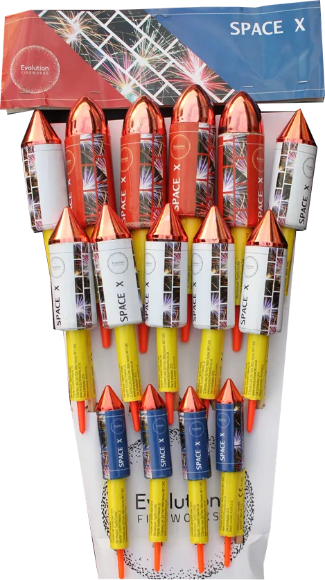 X-SPACE Rockets (15 Pack) | 1.3G High Power Rockets | Galactic ...