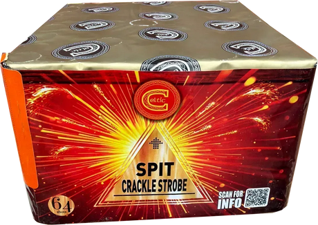 Spit, Crackle, Strobe firework cake by Galactic Fireworks