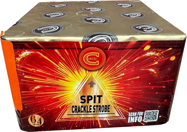 Spit, Crackle, Strobe firework cake by Galactic Fireworks