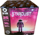 Stardust 25 shot low noise garden firework by Evo Pyrotechnics.