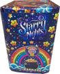 Starry Nights 16 shot garden firework cake by Brothers Pyrotechnics in packaging.