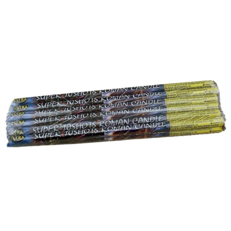 Super 10 Shot Roman Candles 12-pack F2 candles by Ultra Fireworks