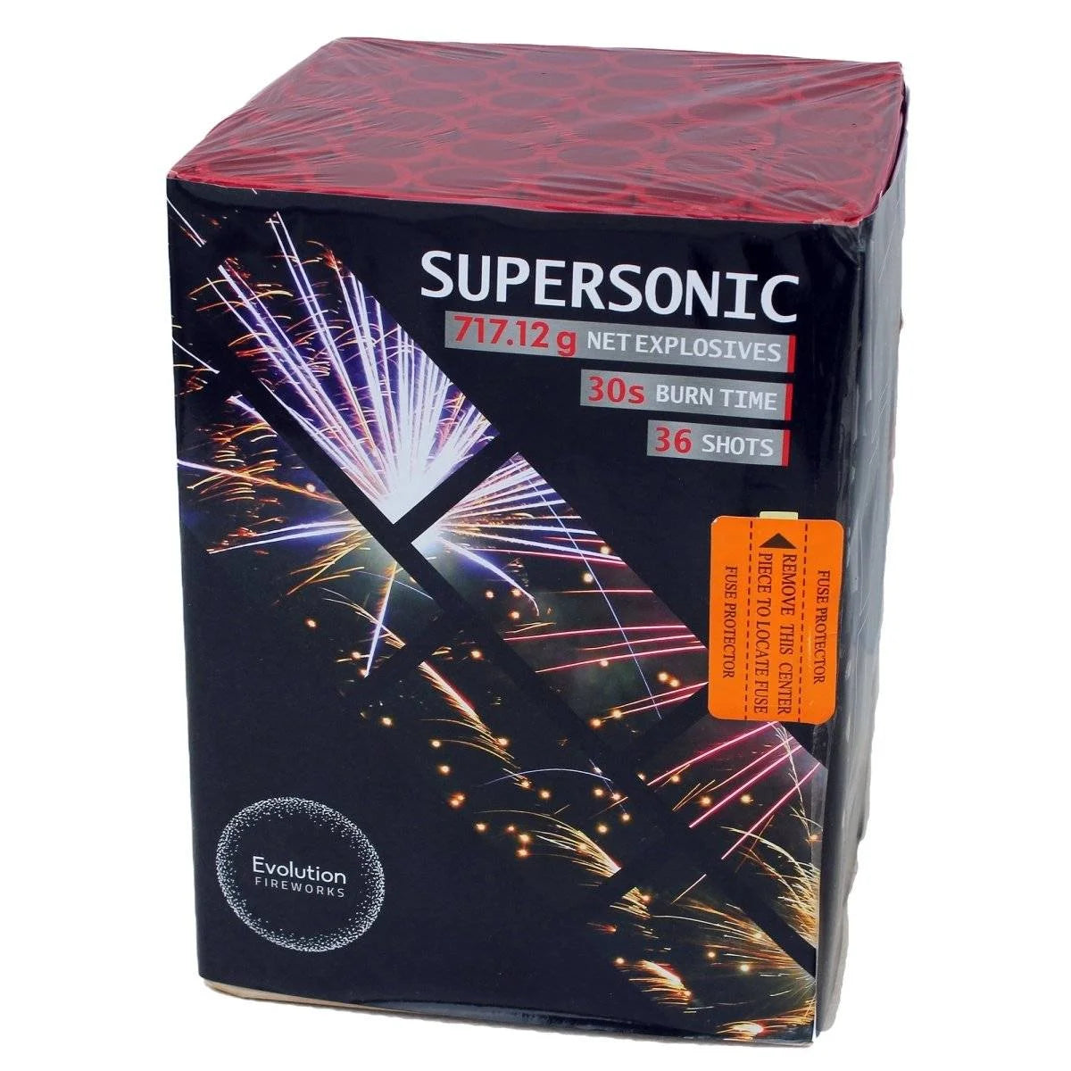 Supersonic 36-shot F3 cake firework by Evo Fireworks