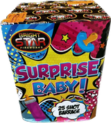 Surprise Baby Boy by Bright Star, 25-shot blue gender reveal firework