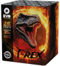 T Rex 25 shot garden firework cake by Evo Fireworks.