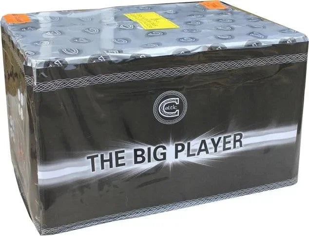 The Big Player 76-shot fanned F3 cake firework by Celtic