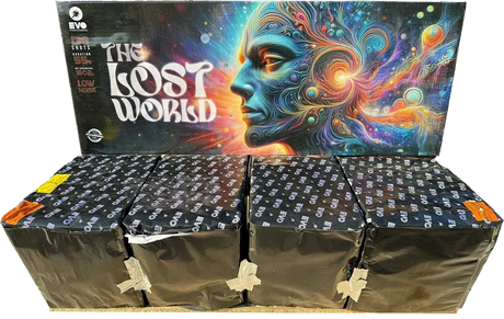 The Lost World low noise compound firework by Evolution Fireworks.