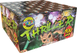 Thriller 100-shot F3 cake firework by Galactic Fireworks