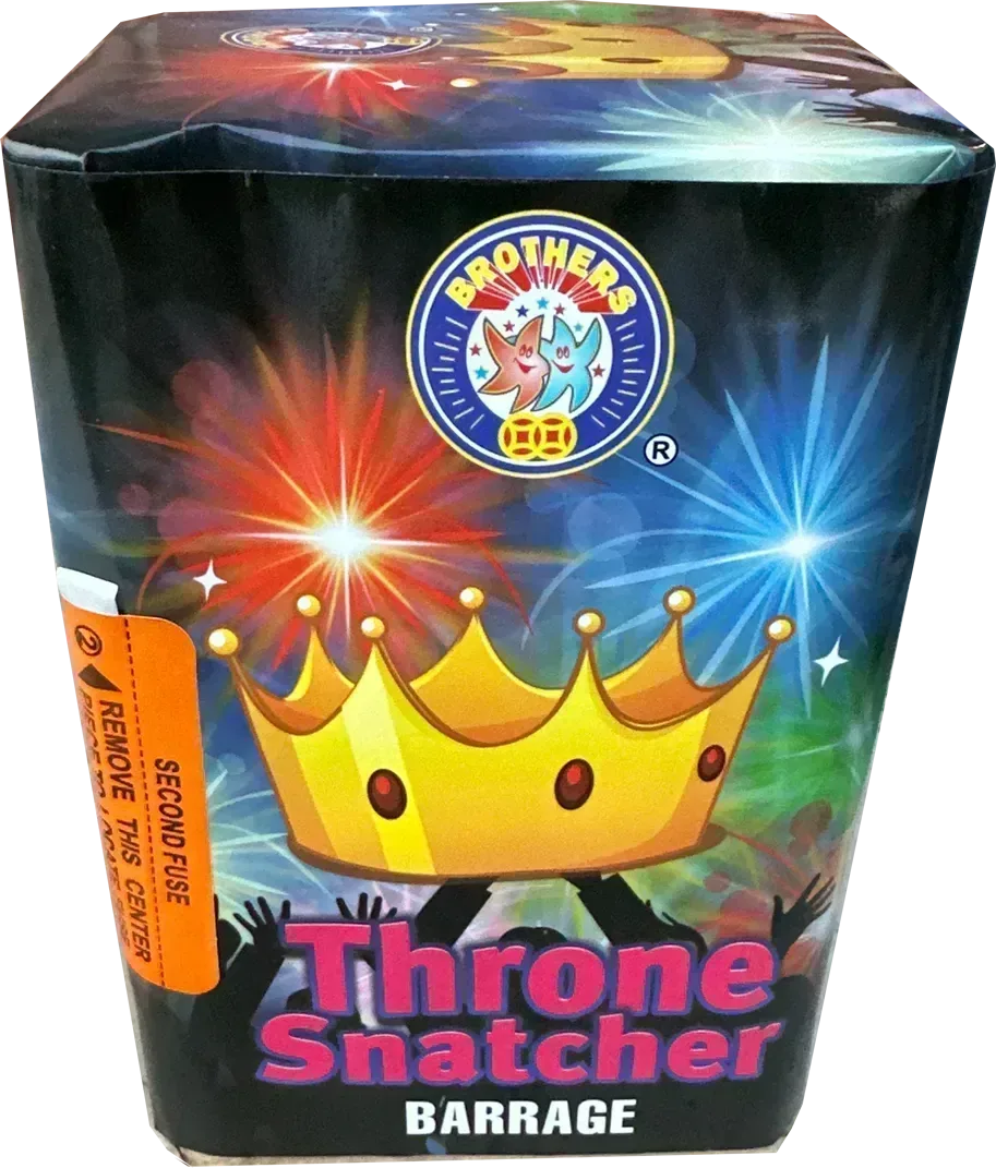 Throne Snatcher 16 shot garden firework cake by Brothers Pyrotechnics.