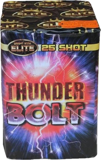 Thunder Bolt 25-shot F3 cake firework by Bright Star