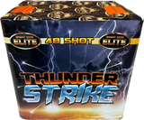 Thunder Strike 48 shot 1.3G barrage by Bright Star Fireworks.