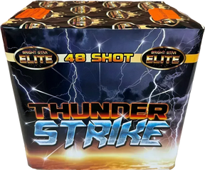 Thunder Strike 48-shot F3 cake firework by Bright Star