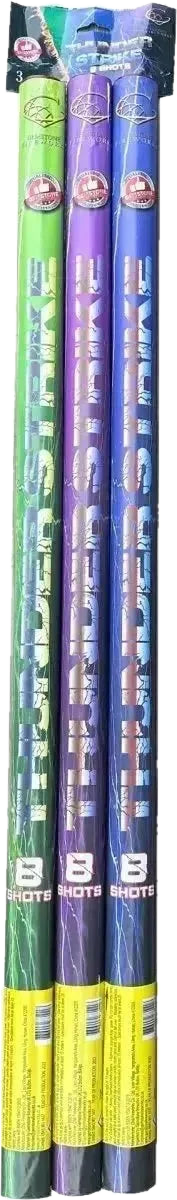 Thunder Strike Candles 3-pack heavy-bore F3 roman candles by Gemstone