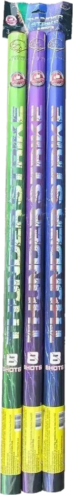 Thunder Strike Candles 3-pack heavy-bore F3 roman candles by Gemstone