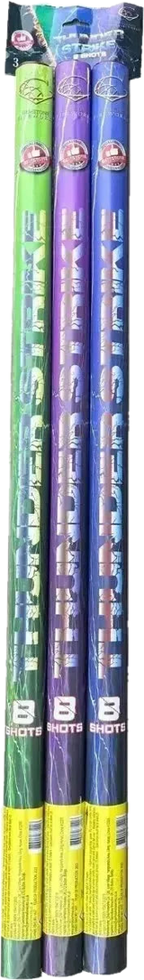 Thunder Strike Candles 3-pack heavy-bore F3 roman candles by Gemstone