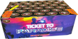 Ticket To Paradise firework cake by Galactic Fireworks