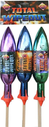 Total Wipeout 3-pack F3 rockets by Bright Star