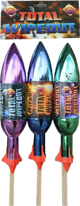 Total Wipeout 3-pack F3 rockets by Bright Star