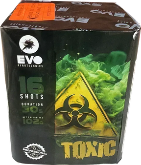 Toxic firework cake by Galactic Fireworks