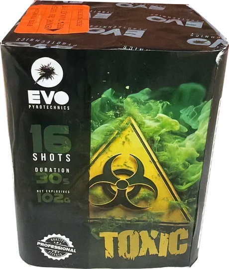 Toxic firework cake by Galactic Fireworks