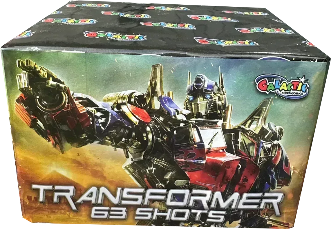 Transformer firework cake by Galactic Fireworks
