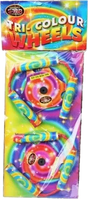 Tri Colour Wheels twin pack F2 Catherine wheels by Bright Star