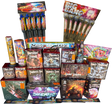 Troublemaker Pack 30-piece complete display firework pack by Galactic Fireworks
