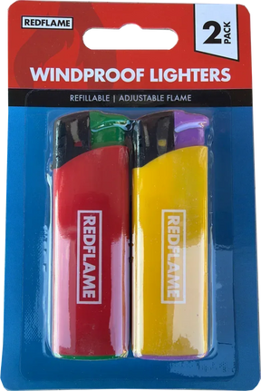 Twin pack of windproof lighters